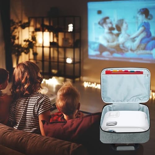 Estuche protector para proyector con espuma de absorción de impactos de tres capas y protección de 360 grados contra rayaduras miniatura 2