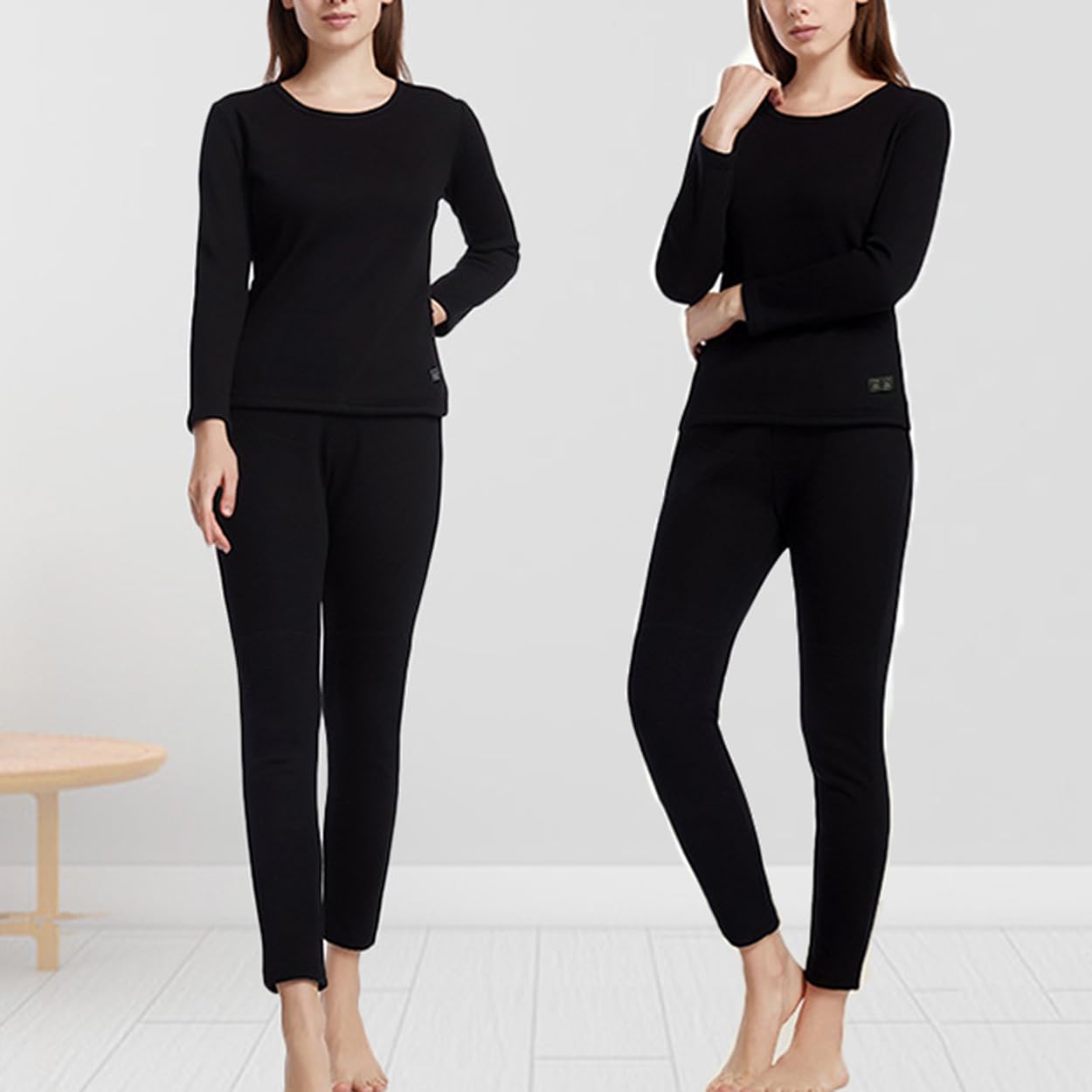 Damska podgrzewana bielizna termiczna, 28 stref Fever Soft Fleece Lined USB Electric Heat Base Layer Long Johns Suit