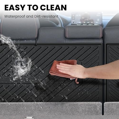 Image of LASFIT Rear Seat Back Protector for Honda HR-V 2023-2027 TPE | Full Surround TPE Mats, Tall Walls, 3D Custom Fit, Non-Slip, Easy Clean, Tool-Free Install, Vehicle-Specific Accessories
