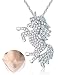 Produktbild 1pc Unicorn Halskette Pendant Unicorn Diamond Pferd Pendant Pony Sweater Kette Halskette Unicorn Schmuck für für Frauen Mädchen Geschenk Present (weiß)