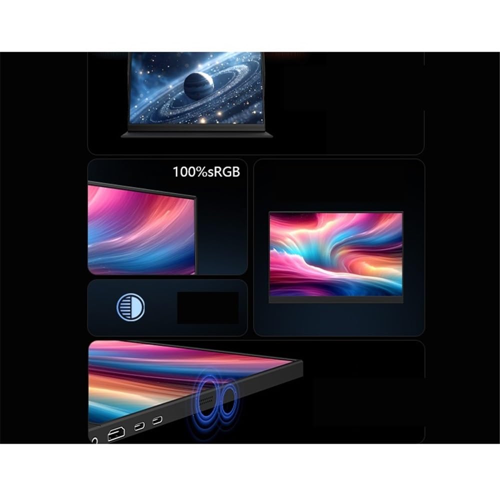 Monitor portátil IPS de 17,3 Pulgadas, 144 Hz, 2,5 K, con expansión Externa, 100% SRGB, 300 nits Monitor Portátil