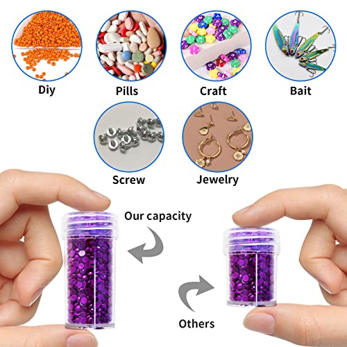 Image of ZORETCO Diamond Art Storage - 120 Containers Diamond Art Kits for Adults | Diamond Painting Storage Case with Tools, Portable Bead Organizer Box for Diamond Painting Accessories, Art Supplies