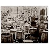Broken Barrels: 11x14 Unframed Poster - Vintage 1920s Retro Photos for Speakeasy & Bootleggers -Prohibition Era Bar Black & White Photography, Antique Historical Prints, Modern Lounge & Home Bar Décor