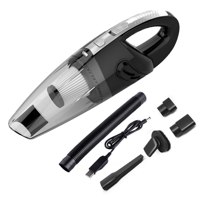 Twotrees Handheld Vacuum Cordless Portable - Wireless Lightweight Low-Noise Powerful Suction 4000Pa fast charging, Washable 300L capacity bin of sofas, window crevices and keypads can be done easily