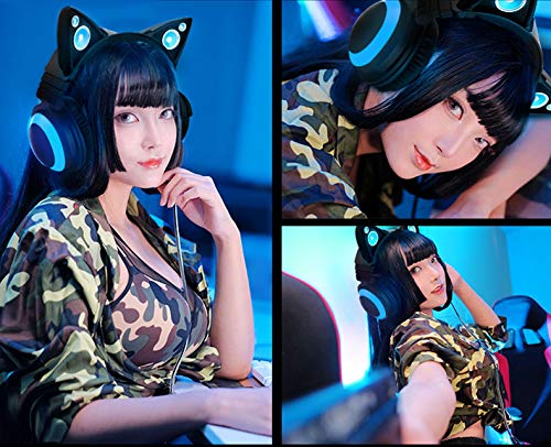Brookstone Cat Ear Headphones Blue コスプレ Brookstone Cat Ear