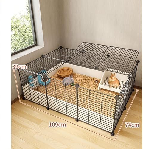 Clapier à lapin intérieur modulable grande cage chenil DIY - 8