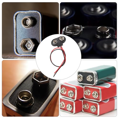 Conectores de batería 9v Alipis tipo T para solucionar fallos en portapilas 6