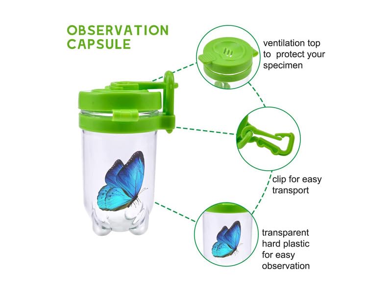 Image of Live Caterpillar to Butterfly Kit - 7pcs Butterfly Habitat,Butterfly cage,Caterpillars for Butterflies Kit 7 Pieces,Insect Mesh Cage