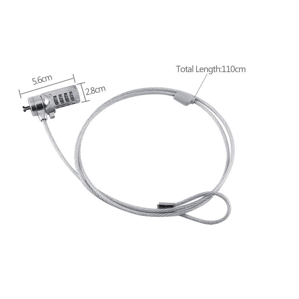 World Of Data Laptop Security Lock ~ Combination Type ~ 10,000 Codes - View #4