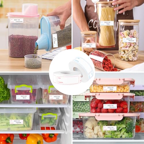 1000Pcs Removable Freezer Labels,1 x 3 Inch Food Labels for Food Containers Food Date Stickers Refrigerator Food Storage Labels Easy Clean No Residue - Thumbnail 6