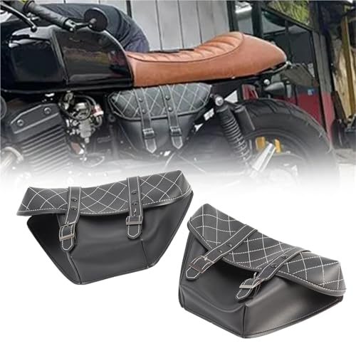 Sacoches de moto classiques étanches en cuir PU pour Yamaha