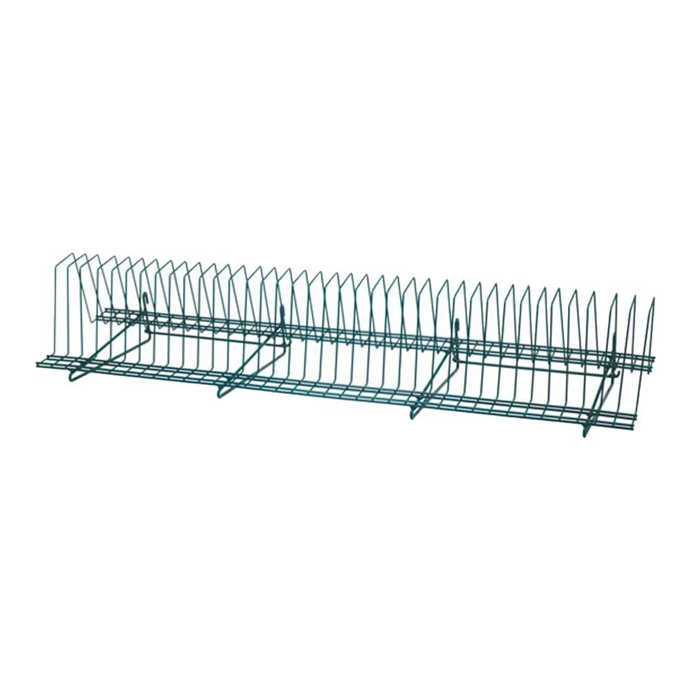Quantum SG-TDR461410GY Epoxy Coated Store Grid Tray Drying Rack | Commercial Modular Wall Mounted Wire Shelving Accessory for Healthcare Warehouse