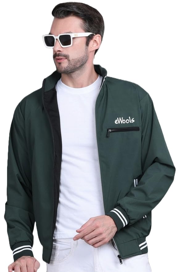 ewools Men Winter Wear Nylon Stylish Jacket (Wind8)-picture-11