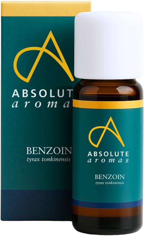 Absolute Aromas Benzoin 40% Dilution Essential Oil - Natural, Unadulterated, Premium Benzoin Essential Oil Diluted to 40% in Benzyl Benzoate (10ml)