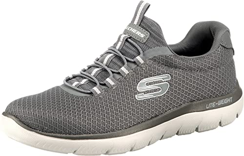 Skechers Herren Summits Sneakers, Charcoal, 44 EU