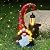 Vovkokc Gnome Garden Decor Statue - Solar Lantern Christmas Gnomes Decorations for Yard with Succulent and 6 LED Lights Outdoor Decoration for Patio