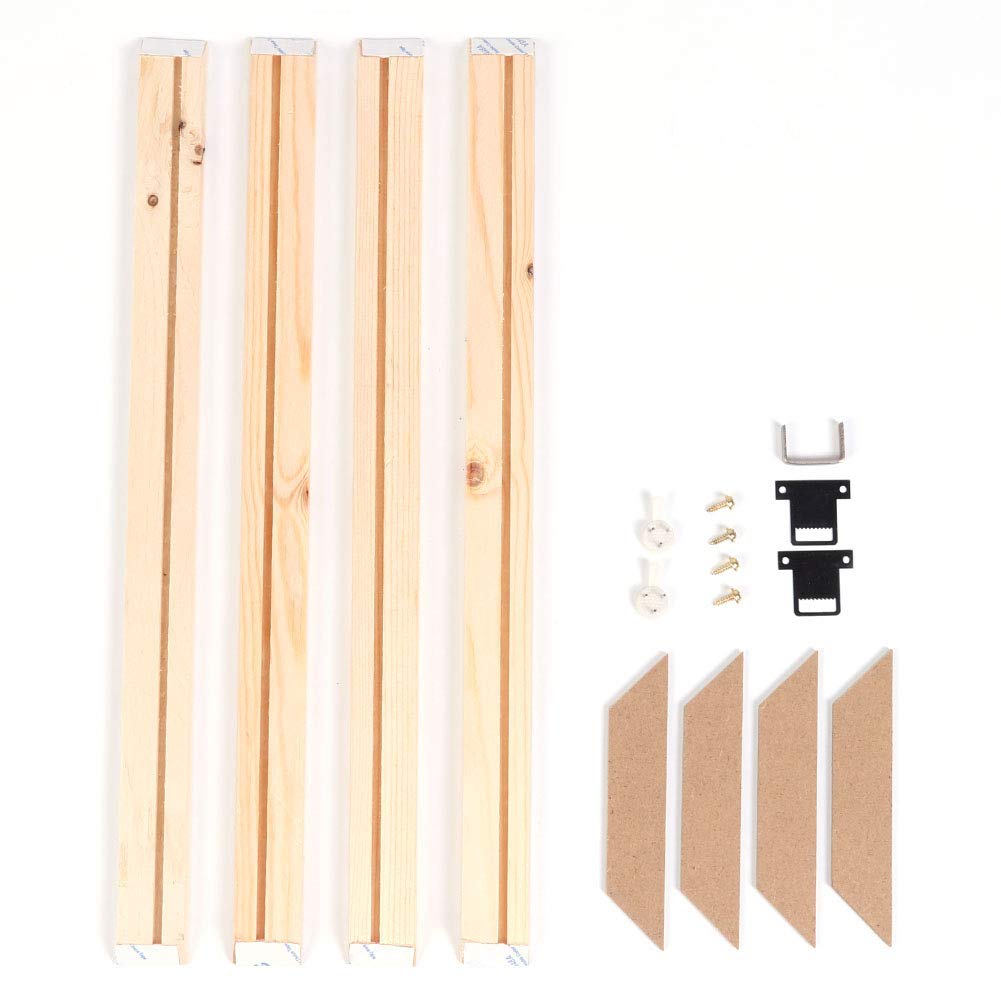 Cornice in legno massello per pittura a olio su tela Pittura diamante Cornici fai da te per foto Wall Art Decor-larghezza 30 cm, altezza 60