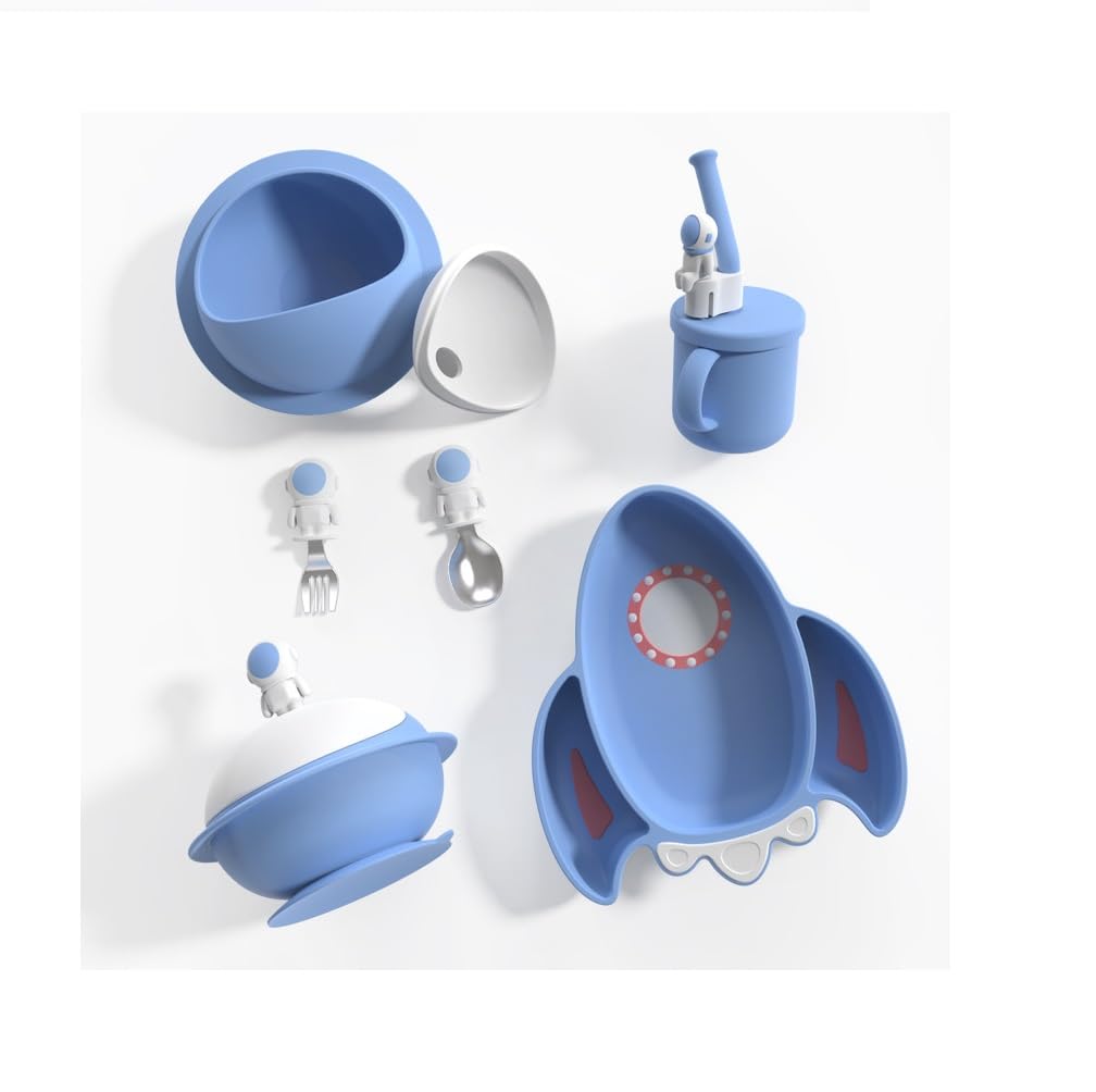 EBS Aerospace Series 10-Piece Feeding Set - Perfect for Safe and Stress-Free Mealtimes