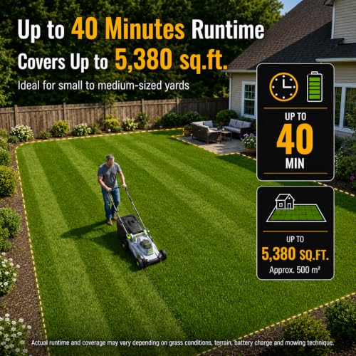 battery lawn mower premium Package product image