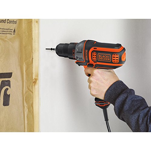 Black+Decker Electric Drill, 3/8-Inch, 4-Amp (Bdedmt) #TOP4