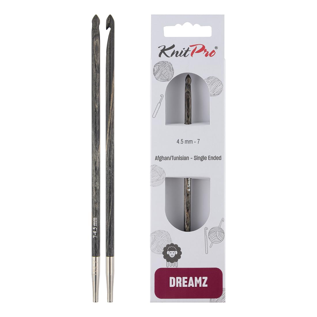 KnitPro Dreamz Afghan/Tunisian Crochet Hook | Size 4.50mm