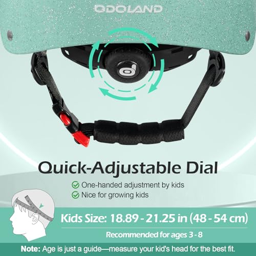Image of Odoland Kids Bike Helmet for Boy Girl Age 3-8 for Cycling, Scooter, Skating