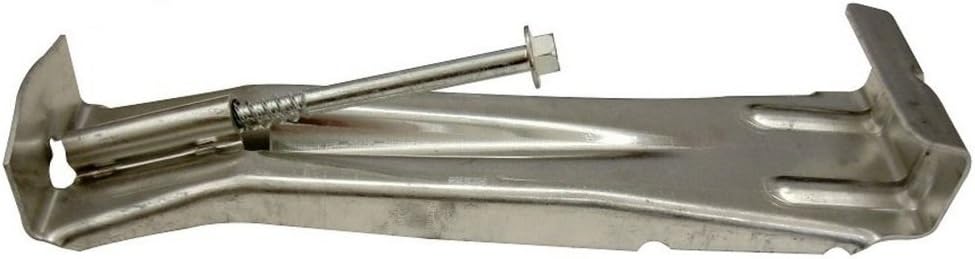 (500) 5" Speed Screw Hanger No Clip for K-Style Gutters. with pre-inserted #12-3 self-drilling screw. Made with heavy 0.050" Aluminum.