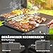Outsunny Holzkohlegrill BBQ Smoker mit Deckel Thermometer höhenverstellbar Kohlepfanne Kamin Grillrost Seitentisch Aschefach Lüftung, Grillwagen mit Räder Kohlegrillwagen für Camping Garten