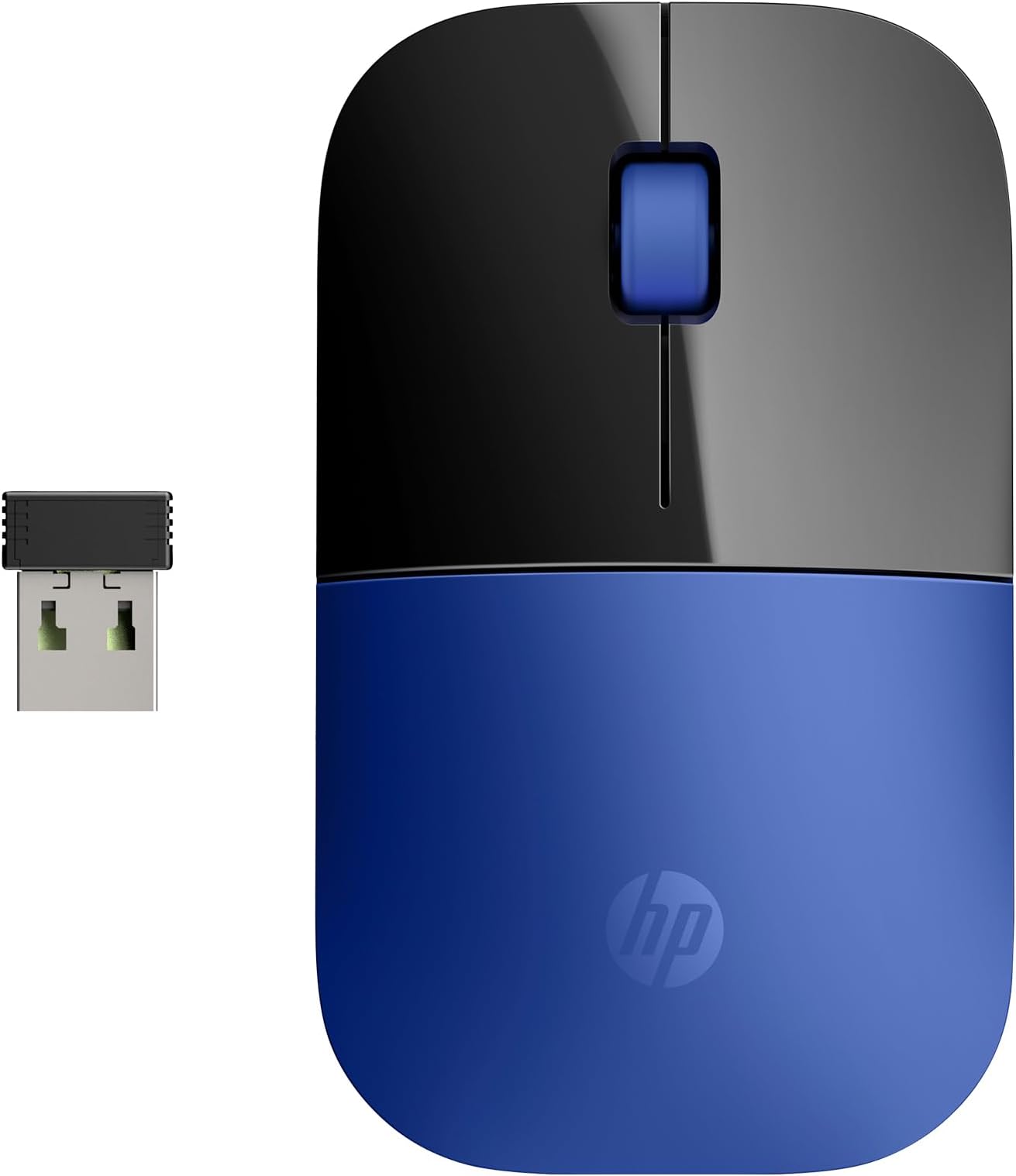 HP Z3700 Wireless Mouse | Blue | Slim | Multi-OS & Device Compatibility | 2.4 GHZ Connectivity | Multi-Surface Technology | Blue LED 1200 dpi Optical Sensor | Up to 16 Months Battery Life