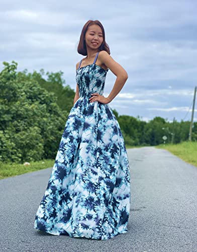 Summer Sundress Hawaiian Plus Size Clothing Boho Hippie Bohemian Long Maxi Dress (4X, 087 Tie Dye Print) #TOP4