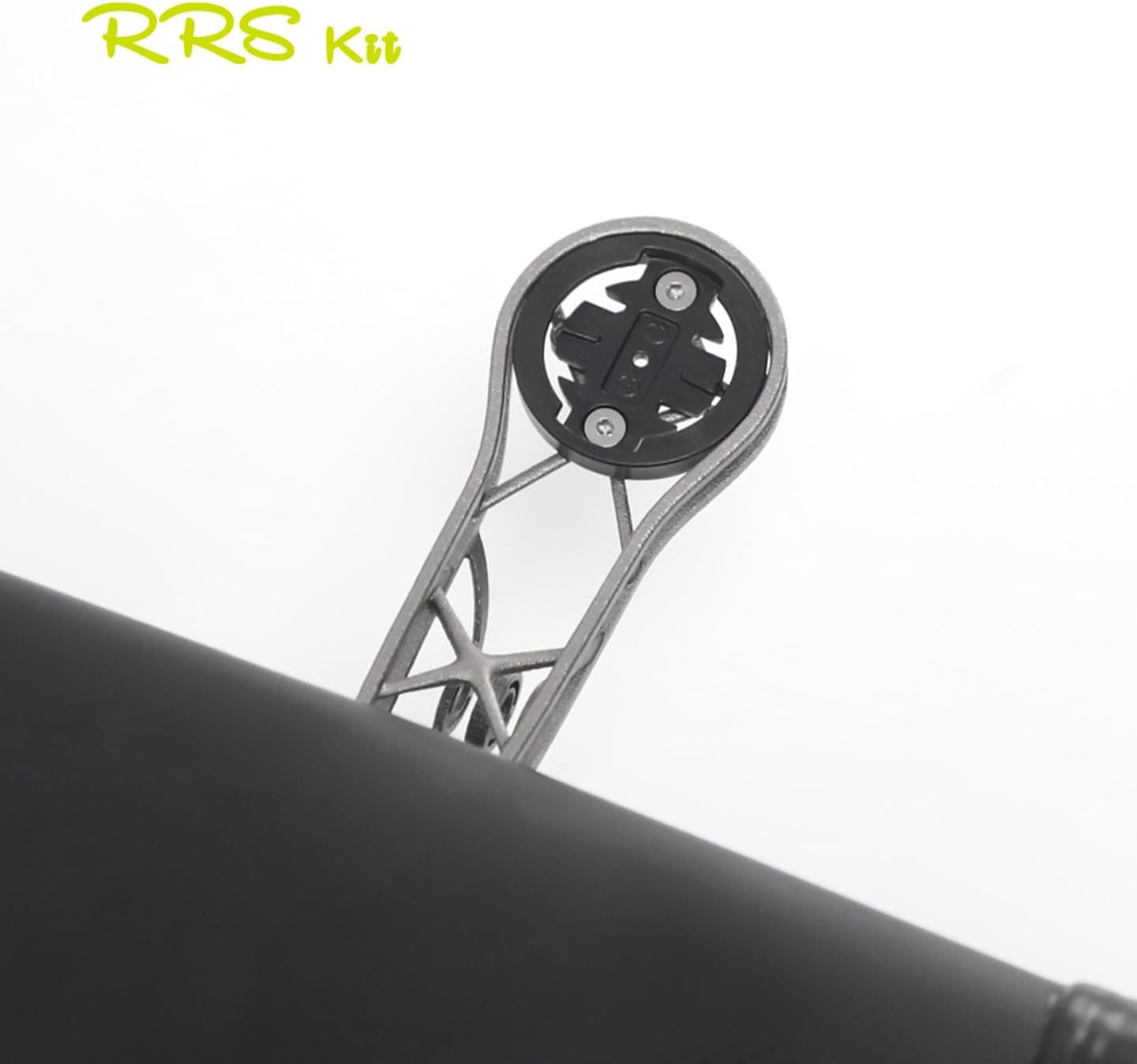 3D Printed Titanium Alloy Bicycle Computer Extended Bracket Suitable for Garmin Universal Base with Gopro Lamp Holder