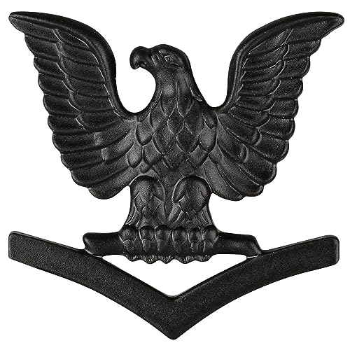 MEDALS OF AMERICA EST. 1976 - Navy Cap Device, E4 Petty Officer Third Class, Black Metal - Best Deal on Amazon