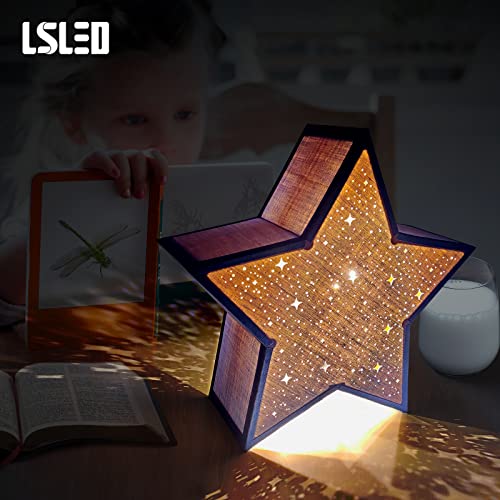 L5L3D Blue Star Night Light For Kids Nursery Room, Light Up Shiny Star Decoration For Birthday Party Home Christmas Living Room Study Indoor L: 12.99In With Etl Listed Ac/Dc Power Supply Adapter #TOP3