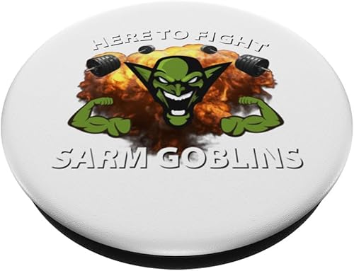 Miniatura 2 de Aquí para luchar contra Sarm Goblins Funny Tren Gym Bodybuilding PopSockets Standard PopGrip