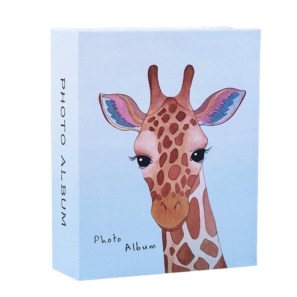 aoory 100pcs 4D(11.4CM x 15.2CM) Photo Album Cute Animal: Giraffe