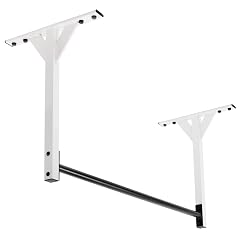 Wall or Ceiling Mount Pull Up Bar with 48 Straight Bar and 22 Risers Double Wall Mounting Plates
