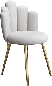 Stools Velvet Vanity Chair With Back Gold Legs Modern Accent Chair For ...
