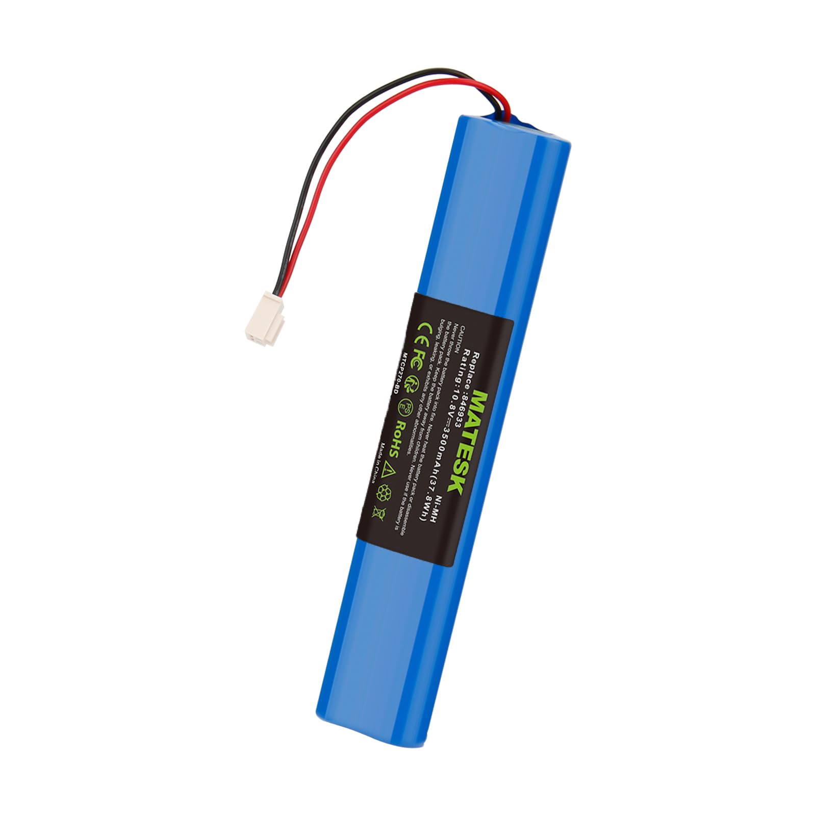 10.8V 3500mAh NI-MH Batterie pour Velux 946933 Volets Roulants Solaires avec Câble et Fiche pour Velux SSL Solar Roller Shutter, Moteur de Volet Roulant, Roller Shutter Drive, 846933 946930