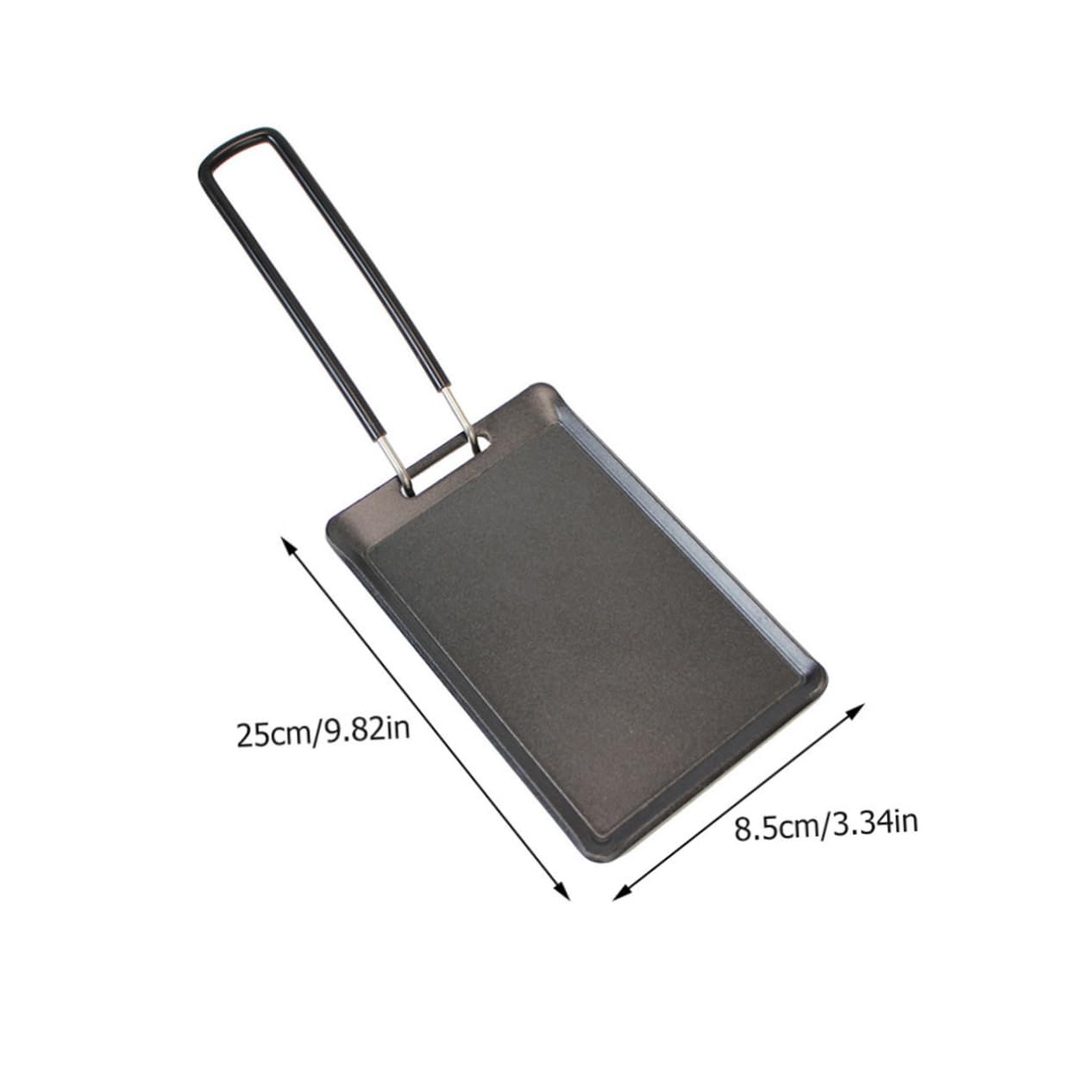 BRIGHTFUFU 1Set Non Stick Barbecue Tray Compact Grilling Plate for Indoor Outdoor Use Roasting Pan with Storage Pouch for Camping and Picnics