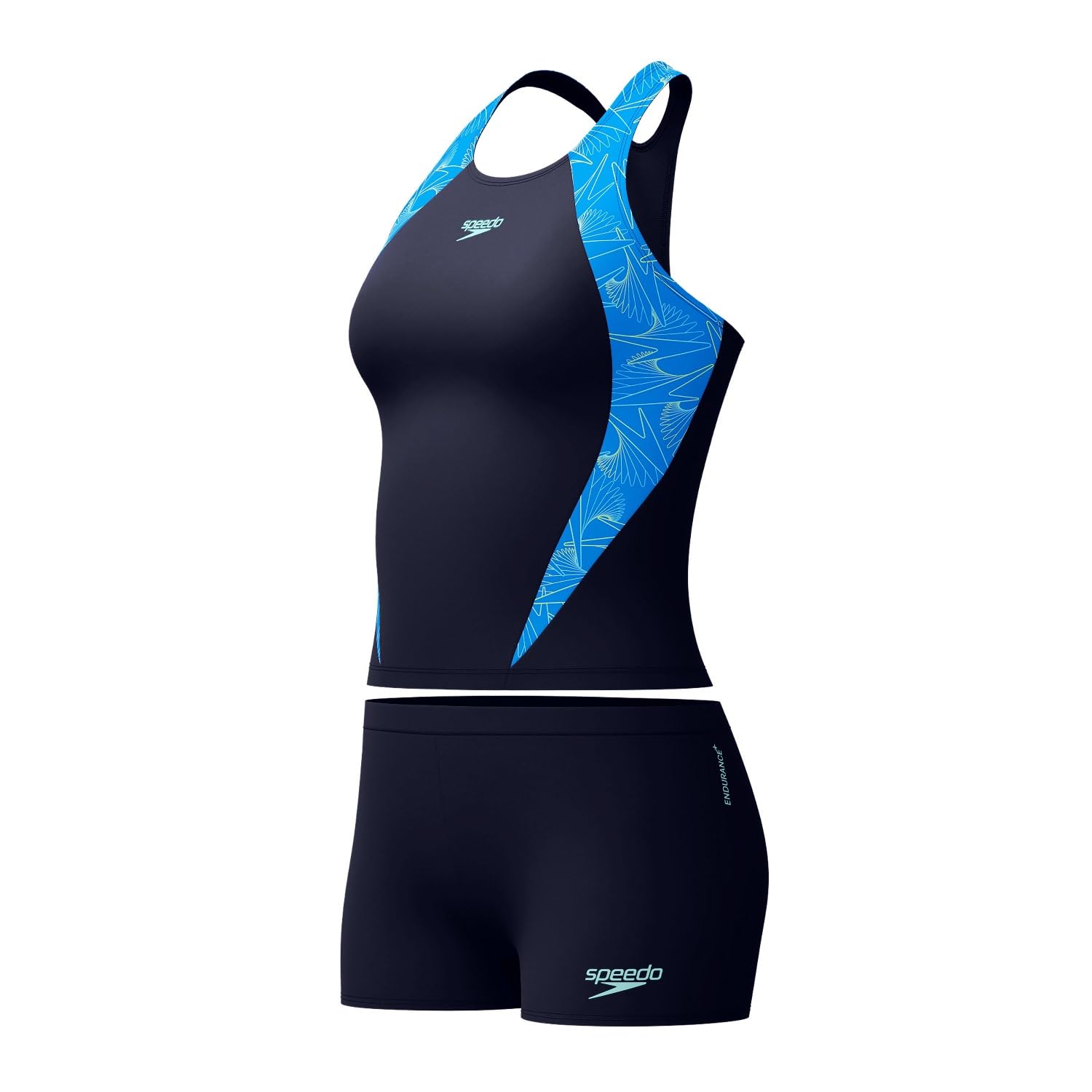 Speedo Damen Hyperboom Splice Tankini | Quick Drying Swimming Costume | Swim Training | Fitness Schwimmbekleidung (1er Pack)