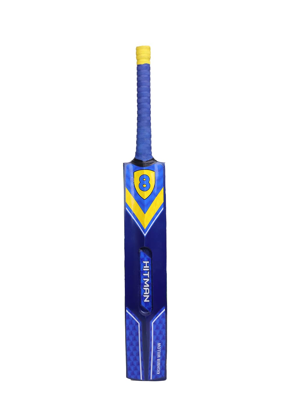 Gr8 Hitman Kashmir Willow Scoop Cricket Bat | Full Size Tennis Blue Lightweight Single Blade Design for Power Hitting | Material Kashmir Willow-image-18