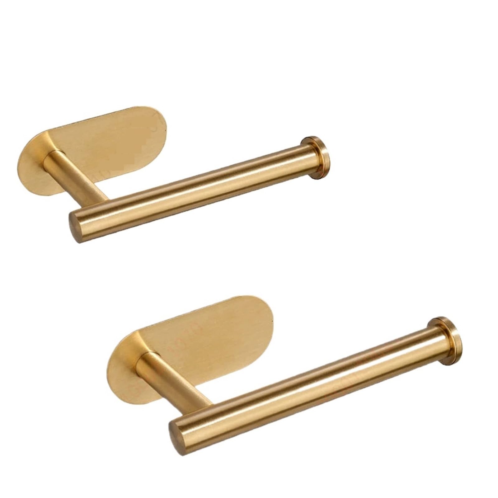 Brushed Brass Toilet Paper Holde Toilet Paper Rack Bathroom Towel Holder Adhesive for bathroom home renovation wall mounted(2Pcs Holder)