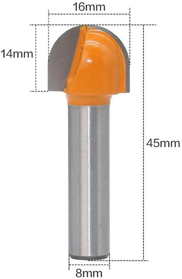 VELURA 8mm Shank Woodworking Biscuit Cutter/Cove Core Box/Flush Trim Router Bit|1 Piece Router Bit| Router Bits| Power Tools | Tools |Home & Garden
