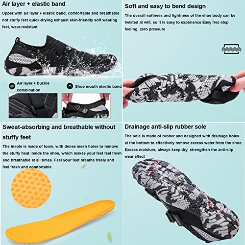 Watersport Schoenen Strand Zwem Schoenen Quick-Dry Barefoot Aqua Sokken Zwembad Surf Yoga Water Aerobics Schoenen voor Heren Vrouwen,Roze,43 - Afbeelding 6