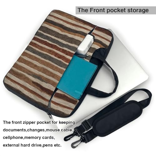 Sacoche ordinateur portable à rayures colorées pour le bureau - 5