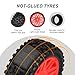 Hobbypark 12mm Hex RC 1/10 Buggy Wheels and Tires Set Height 3.46''(88mm) for Redcat Shockwave Tornado S30 EPX/PRO ExceedRC EP SunFire HSP Off Road Car