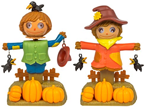 Plastic Solar-Powered Dancing Scarecrow Boy & Girl