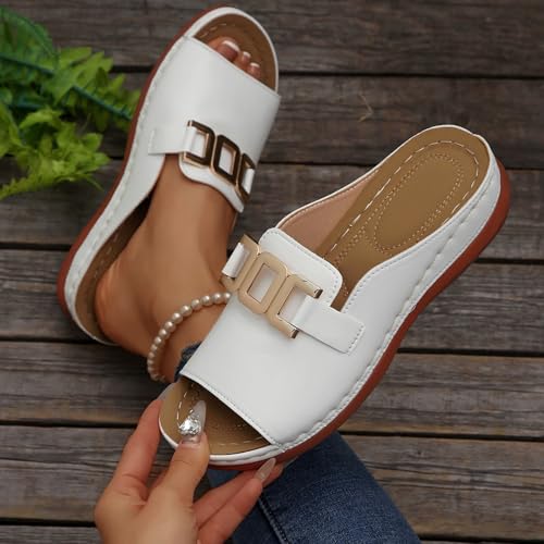 Womens Sandals Fashionable Fish Mouth Wedge Heel Slippers Platform Sandals Women Casual Simple Style Women's Slippers4