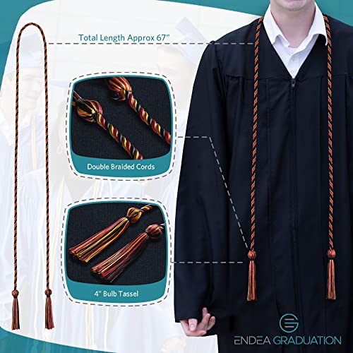 Image of Endea Graduation Single Honor Cord Three-Color (Black /Red /Gold)