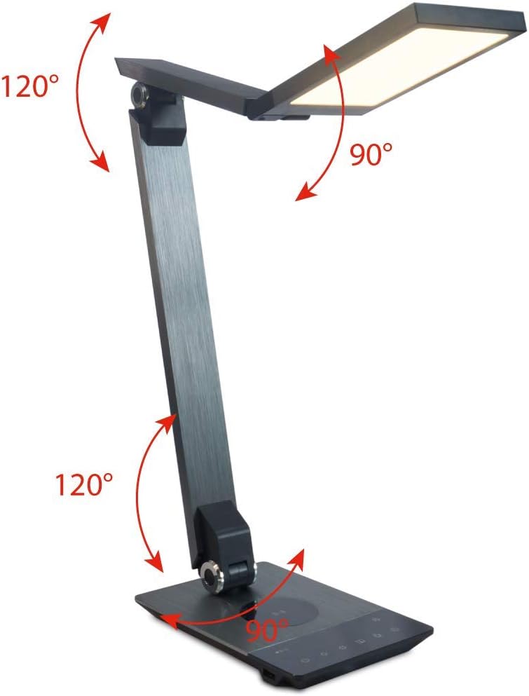 FeinTech LED-skrivebord Lamp Artikulationsvinkler